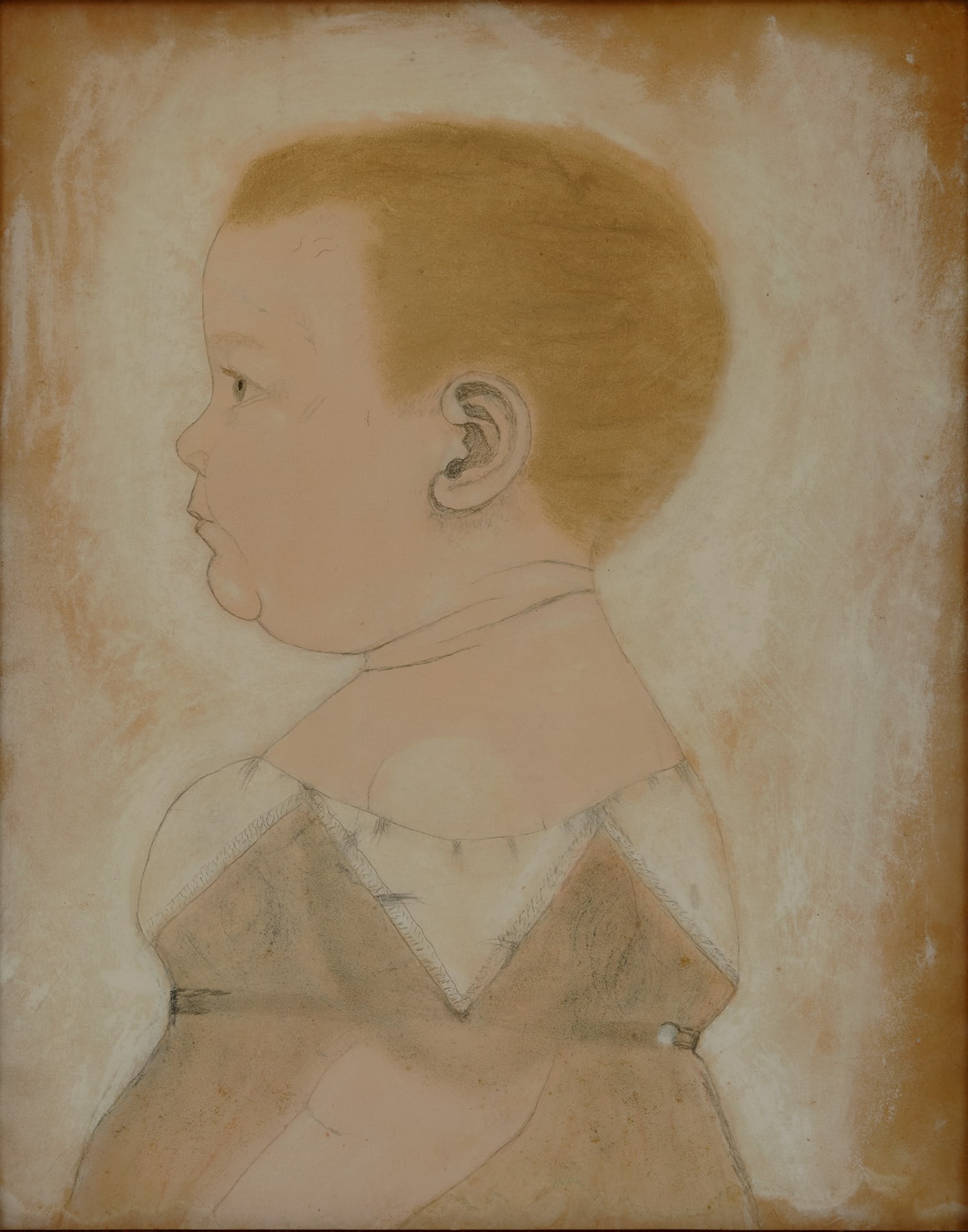 RUTH HENSHAW MILES BASCOM, (American, 1772-1848), Portrait of a Blonde Child of the Chamberlain (1 of 3)