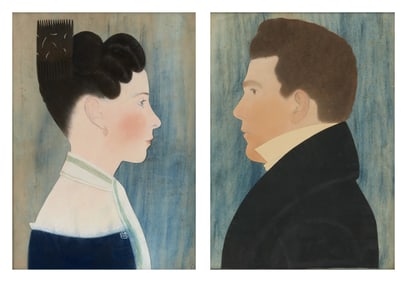 RUTH HENSHAW MILES BASCOM, (American, 1772-1848), Husband and Wife