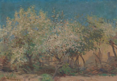 IPOLIT STRAMBU, (Romanian, 1871-1934), Apple Blossoms, 1919