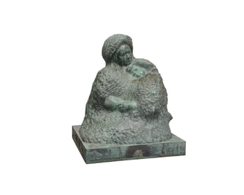 AUGUSTE RODIN, (French, 1840-1917), Mme. Merrill et sa fille (Mère et sa fille mourante), conceived