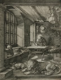 ALBRECHT DÜRER, (German, 1471-1528), Saint Jerome in His Study