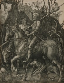 ALBRECHT DÜRER, (German, 1471-1528), Knight, Death, and the Devil