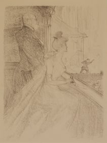 HENRI DE TOULOUSE-LAUTREC, (French, 1864-1901), La Loge - Faust
