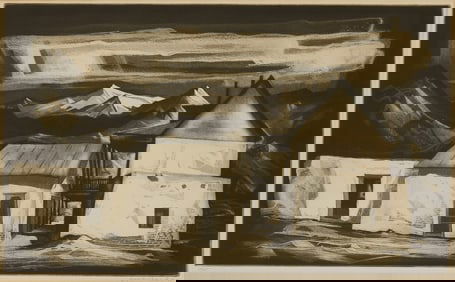 DOEL REED, (American, 1895-1985), Questa, New Mexico