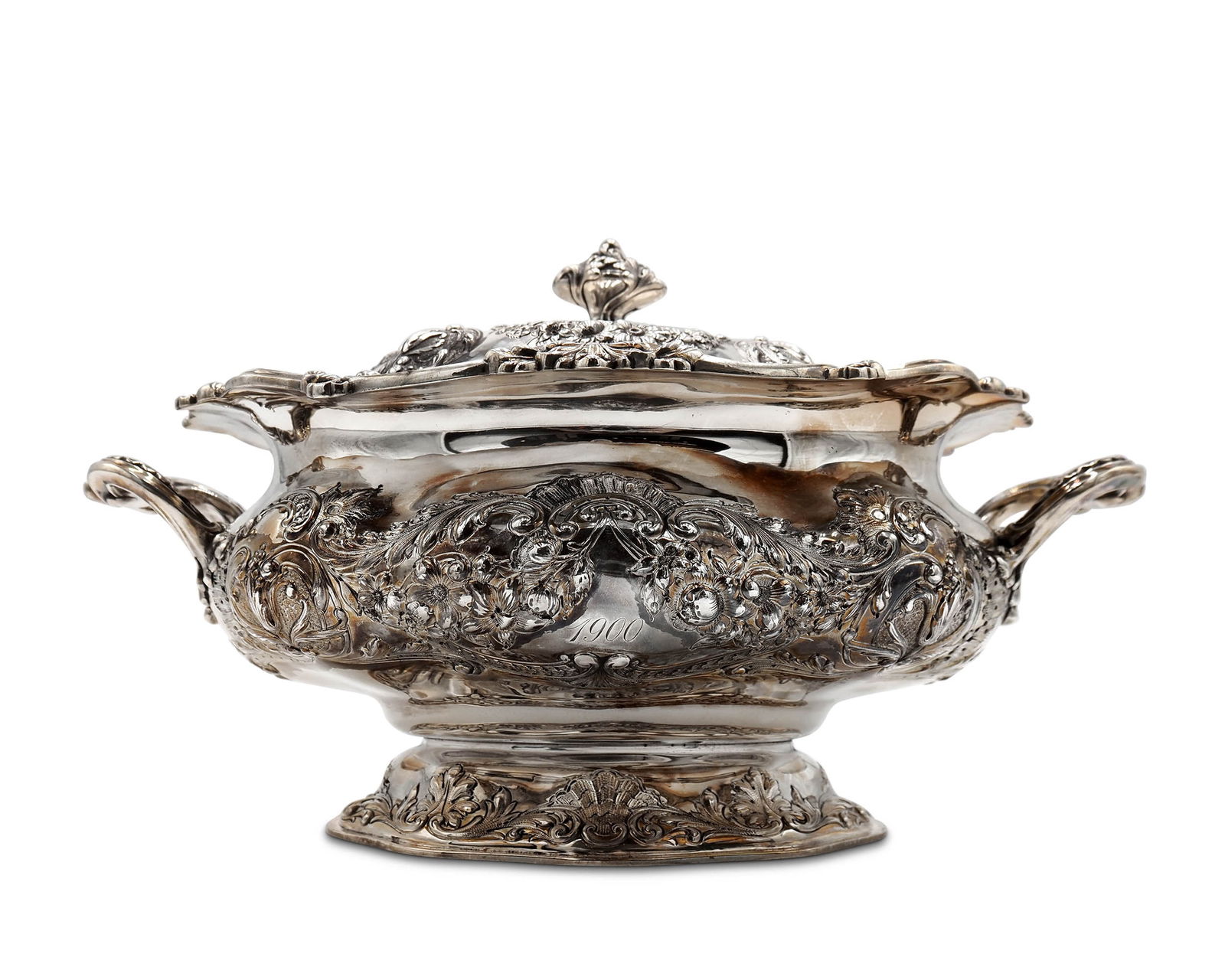 Gorham Silver Pitcher and Covered Tureen (1 of 5)