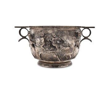 French Silver Skyphos, retailed by Tiffany & Co.