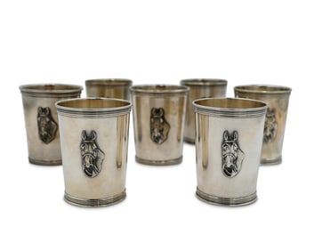 Eight Silver Julep Cups