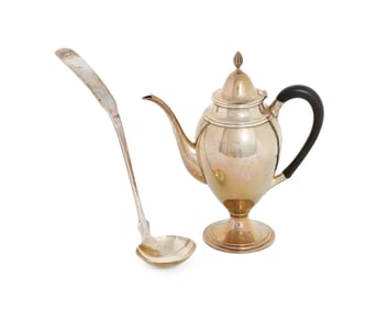 Gebelein Silver Coffee Pot and Ladle