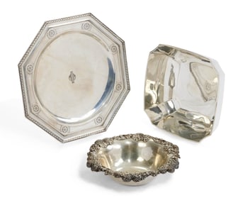 Three Tiffany & Co. Silver Serving Dishes
