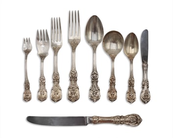 Reed & Barton Silver Flatware Service, Francis I Pattern