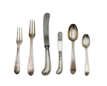 James Robinson Silver Flatware Service for Twelve