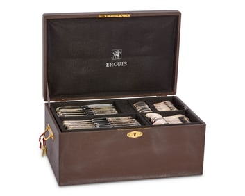 Ercuis Silver Plate Flatware Service