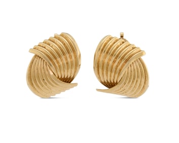 Tiffany & Co. 18K Gold Earclips
