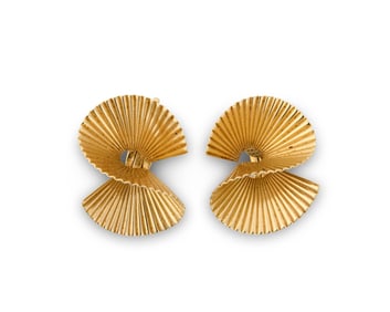 Tiffany & Co. 14K Gold Earclips