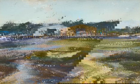 PAUL STRISIK, (American, 1918-1998), The Boat House