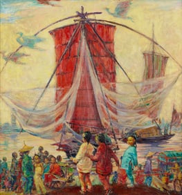 FLORENCE WHITE WILLIAMS, (American, 1888-1953), Chinese Festival