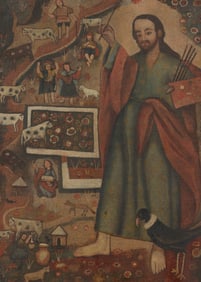 PERUVIAN SCHOOL , (ca. 1700), Saint Luke