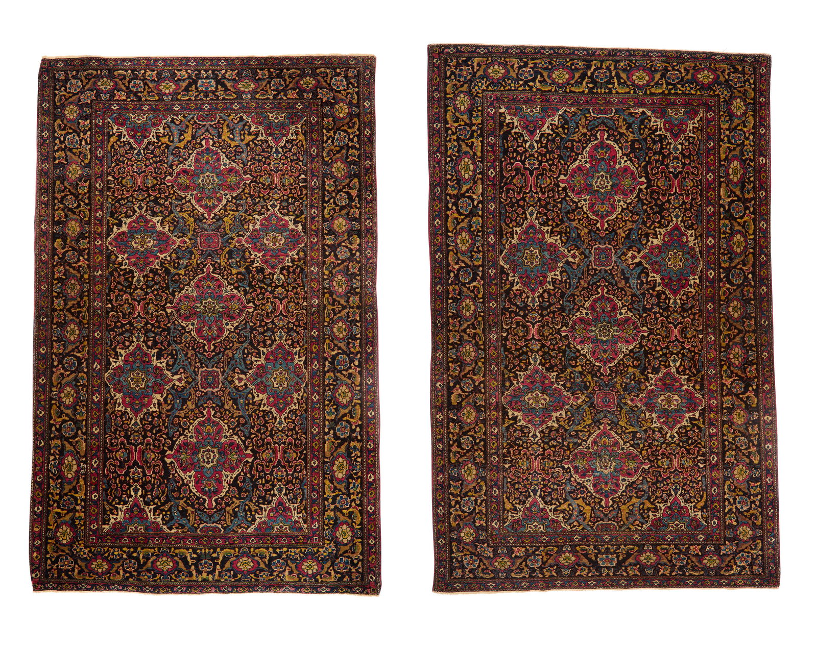 Pair of Isphahan Rugs, Persia, ca. 1900 (1 of 5)