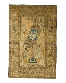 Persian Pictorial Rug, ca. 1900