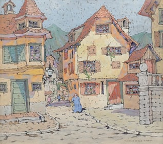 ELEANOR PARKE CUSTIS, (American, 1897-1983), Street View