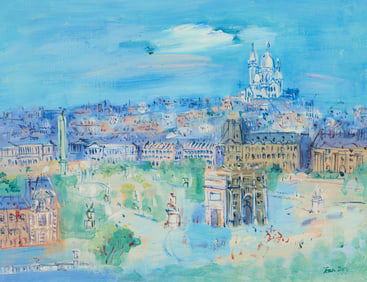 JEAN DUFY, (French, 1888-1964), Le Jardin des Tuileries
