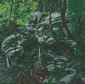 NEIL WELLIVER, (American, 1929-2005), Study for Raymond's Stream