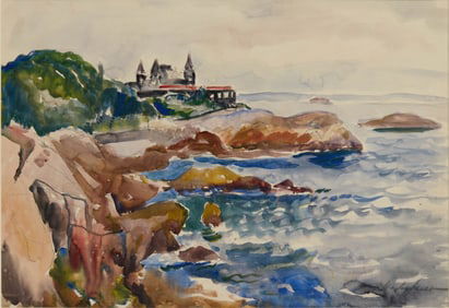 HAYLEY LEVER, (American, 1876-1958), Corinthian Yacht Club, Marblehead