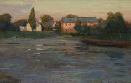 ARTHUR WESLEY DOW, (American, 1857-1922), Along the Ipswich River