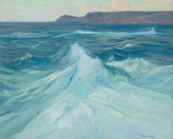 CHARLES HERBERT WOODBURY, (American, 1864-1940), Looking South to Perkins Cove, 1910