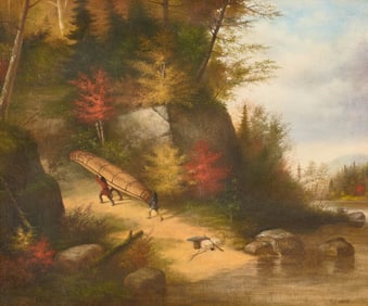 CORNELIUS DAVID KRIEGHOFF, (Canadian, 1815-1872), Portage