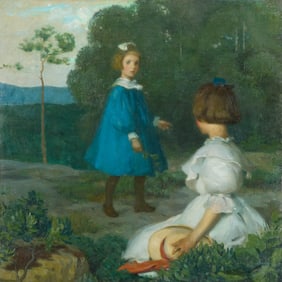 CHARLES HOPKINSON, (American, 1869-1962), Summer Days (Portrait of Rosamond and Elizabeth Eliot)