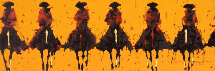 DUKE BEARDSLEY, (American, b. 1969), Six Horses, 2012