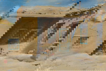 WILLIAM MATTHEWS, (American, b. 1949), Acoma Courtyard