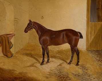J.C. PARTRIDGE, (English, 19th century), Horse Portrait, 1884