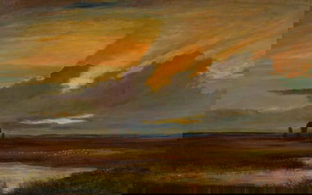 JOHN A. MacWHIRTER, (Scottish, 1839-1911), Standing Stones on Machrie Moor