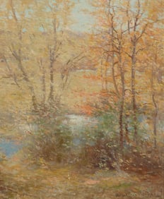 EDWARD WILBUR DEAN HAMILTON, (American, 1864-1943), Autumn Landscape
