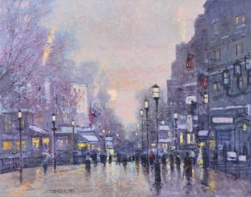 JOHN TERELAK, (American, b. 1942), Boston Twilight, 1996