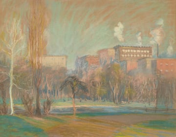ARTHUR CLIFTON GOODWIN, (American, 1864-1929), Boston Public Garden