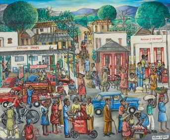WILSON BIGAUD, (Haitian, 1931-2010), Haitian Market