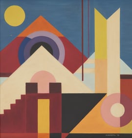 WOBBE ALKEMA, (Dutch, 1900-1984), Untitled Composition, 1924