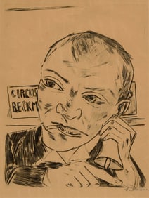 MAX BECKMANN, (German, 1884-1950), Der Ausrufer (Selbstbildnis), 1921