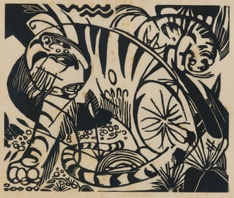 FRANZ MARC, (German, 1880-1916), Tiger