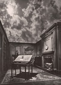 JERRY UELSMANN, (American, 1934-2022), Untitled (Philosopher's Desk)