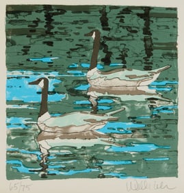 NEIL WELLIVER, (American, 1929-2005), Canadian Geese