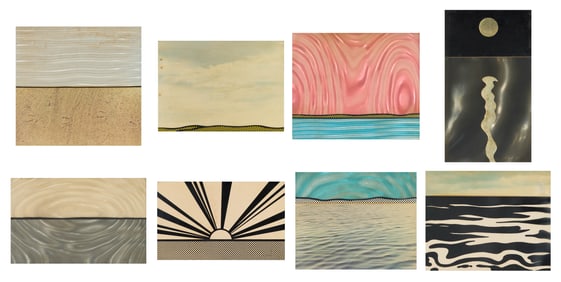 ROY LICHTENSTEIN, (American, 1923-1997), Eight Landscapes, from Ten Landscapes