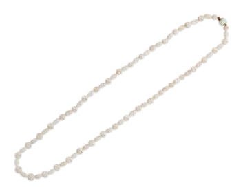 14K Gold, Opal, and Rock Crystal Necklace