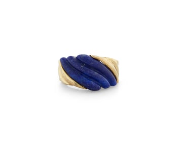14K Gold and Lapis Lazuli Ring