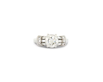 Platinum and Diamond Ring