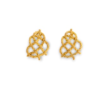 BUCCELLATI 18K Gold Earclips