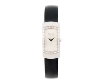 TIFFANY & CO. 18K Gold and Diamond 'Classique' Wristwatch